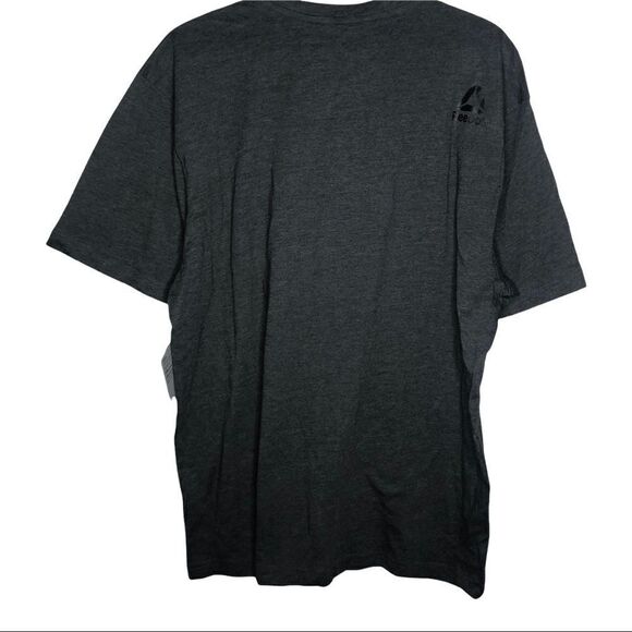 REEBOK T-SHIRT, Black, Short Sleeve, XL - Picture 2 of 6
